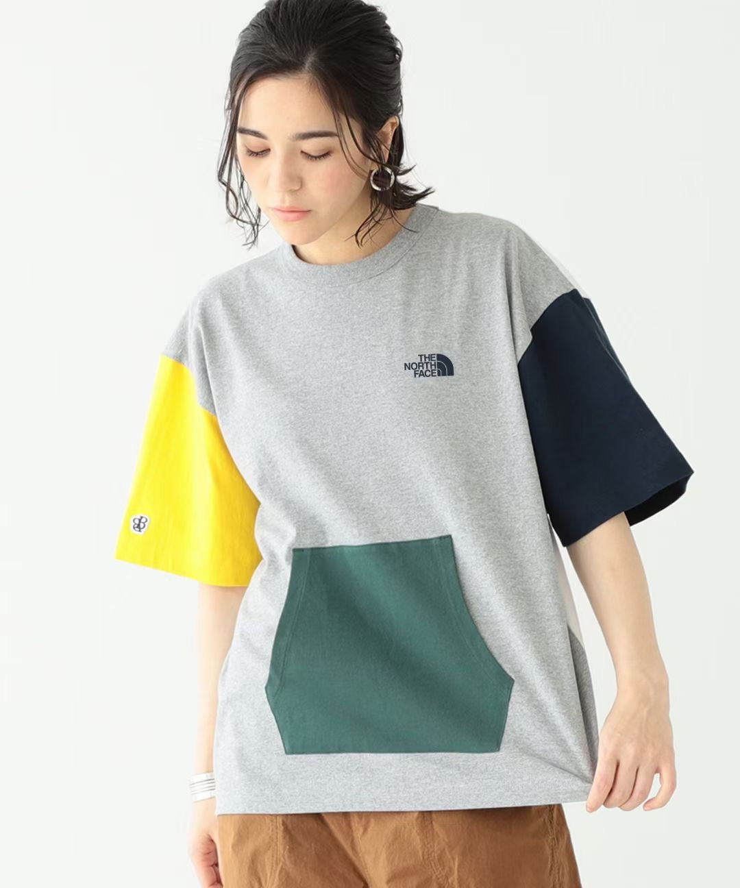 TNF colorful接拼tee