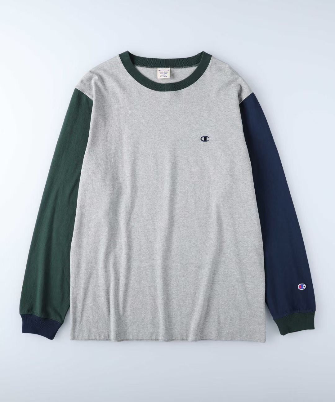 Champion 接拼 撞色tee