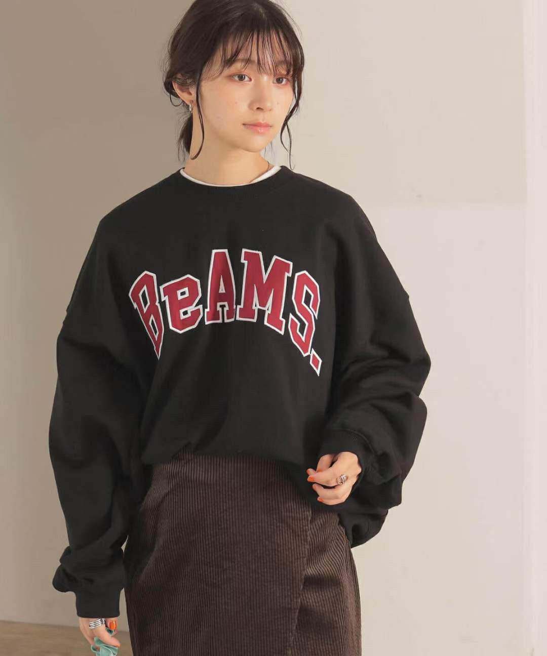 Beams 圓領衛衣