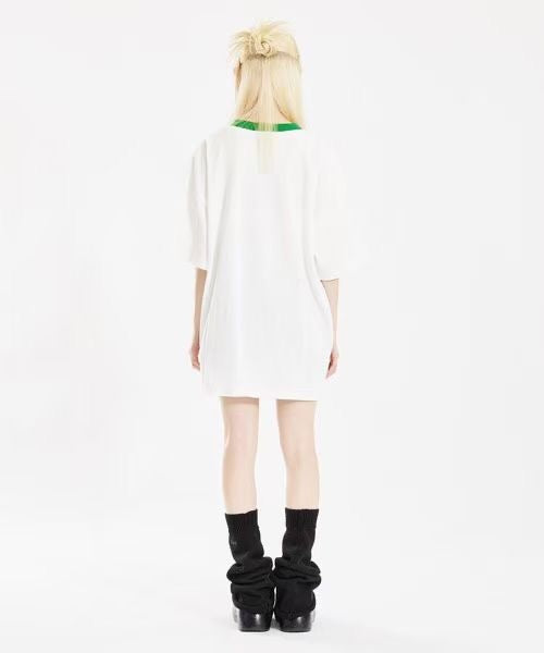 Xgirl撞色間條tee