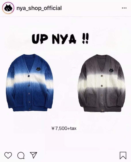 Nenet漸變色sweater cardigan