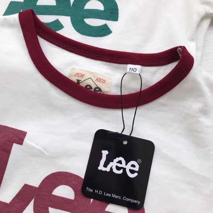 Lee童裝 撞色印花tee