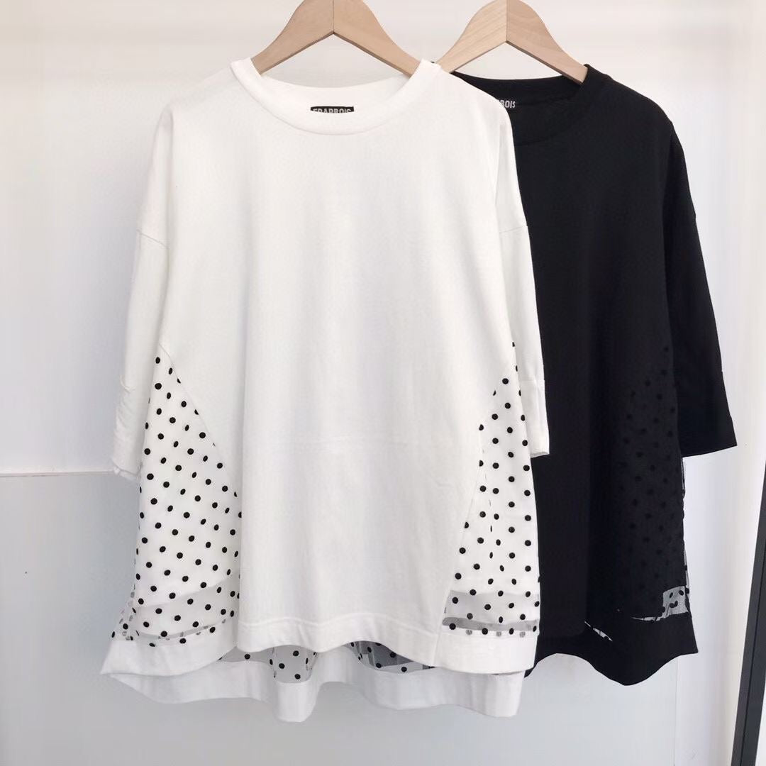 Frapbois 波點網紗tee
