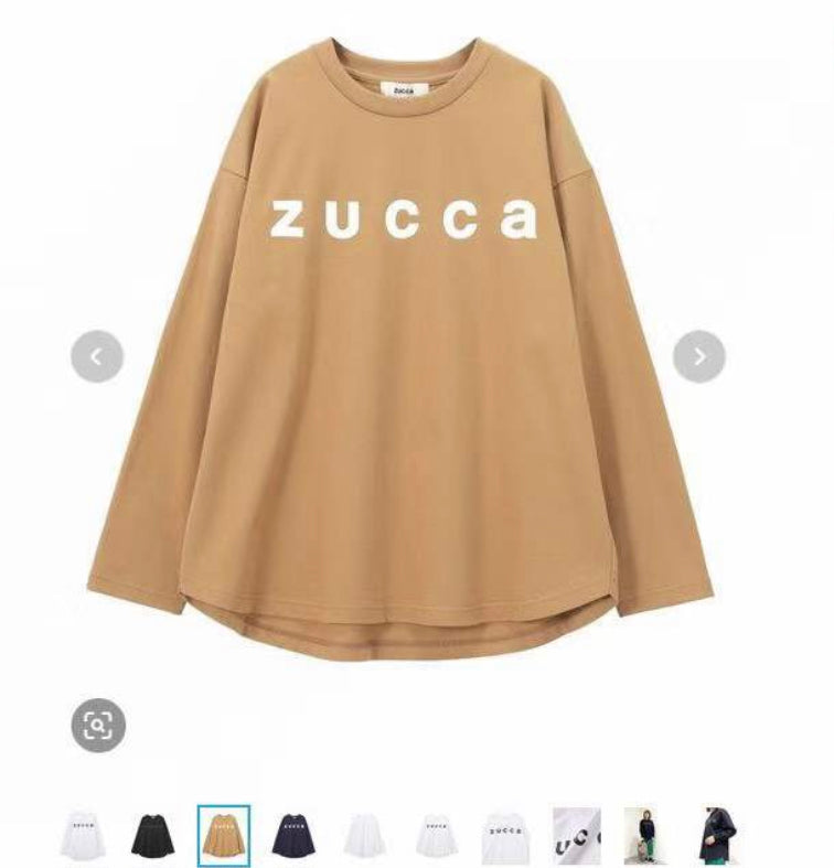 Zucca 淨色logo印花衛衣