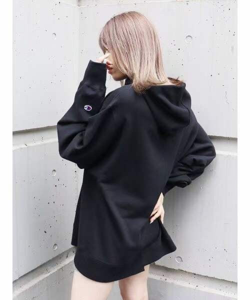 Champion不規則刺繡hoodies