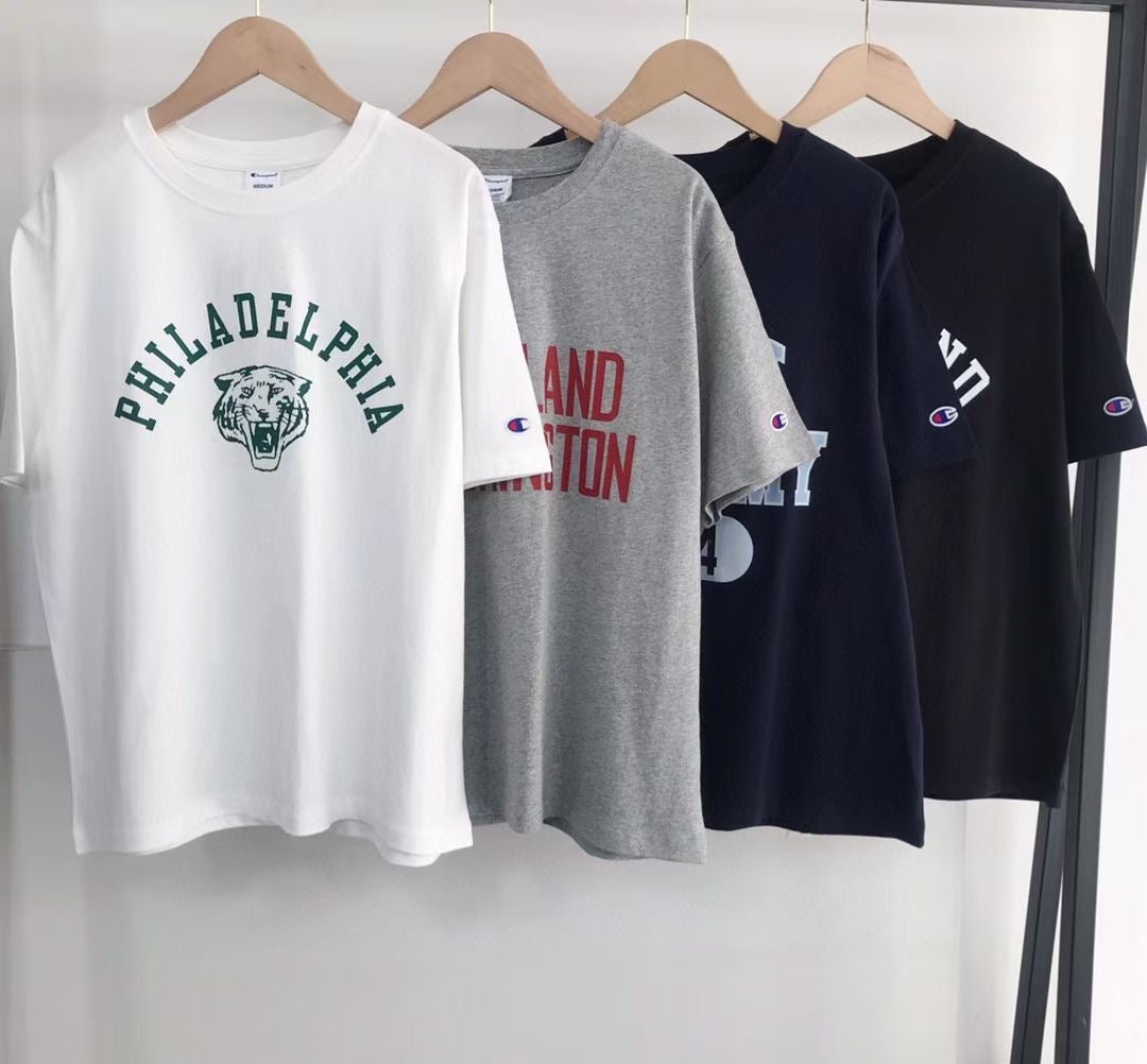 Champion pattern 字母tee