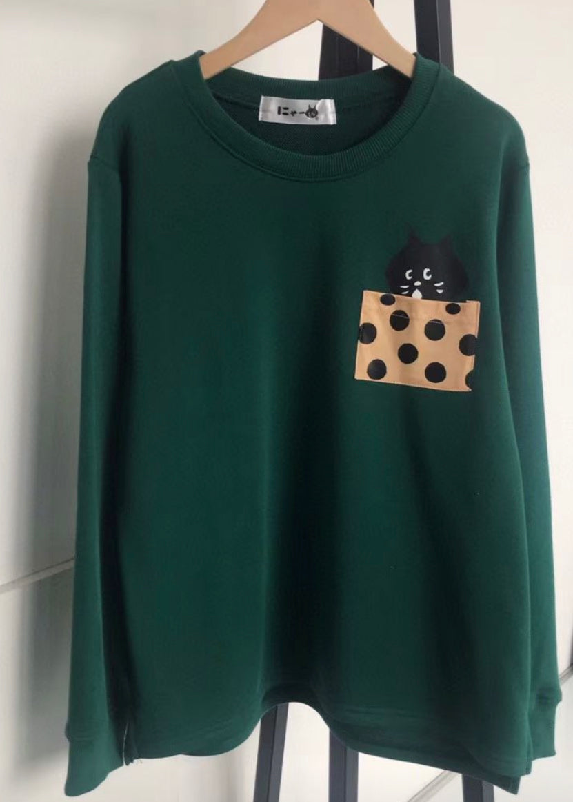 NYA 波點pocket衛衣