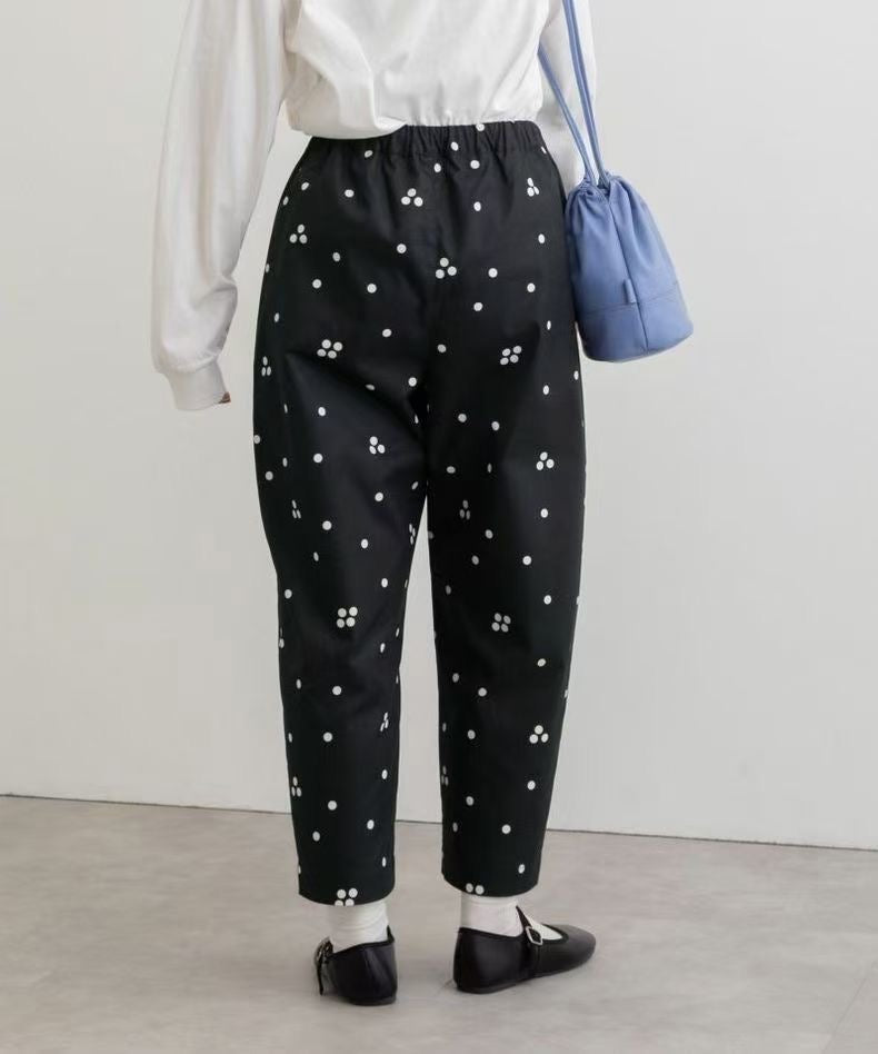 Pou Dou dou波點長褲