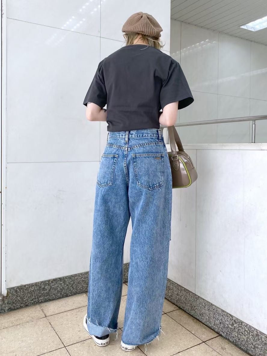 X girl 字母印花tee