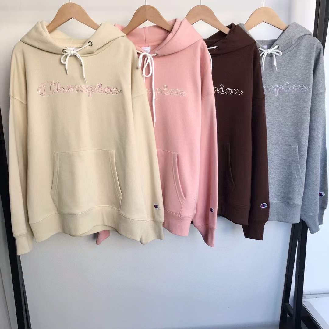Champion彩色刺繡hoodies
