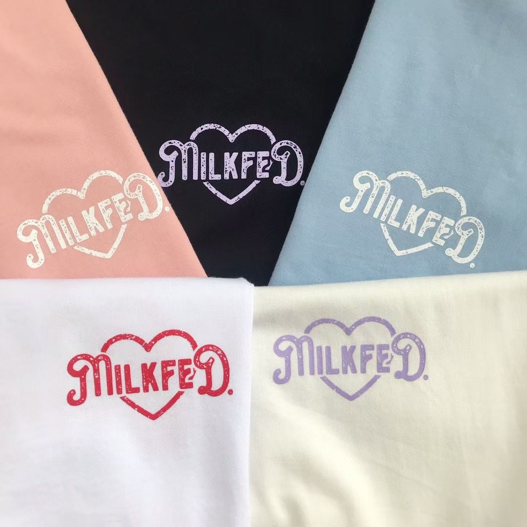 Milkfed 心心印花tee