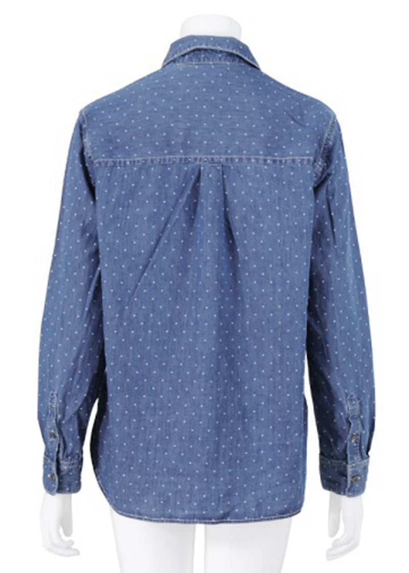 Mercibeaucoup 波點牛仔裇衫