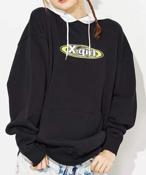 X girl接拼hoodies