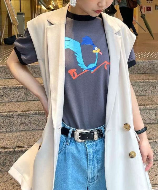 Beams 卡通印花tee