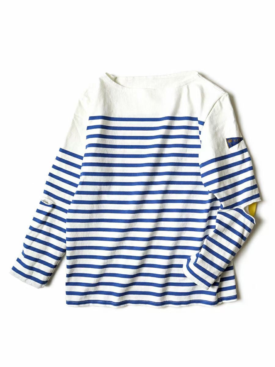 Kapital 長袖間條tee
