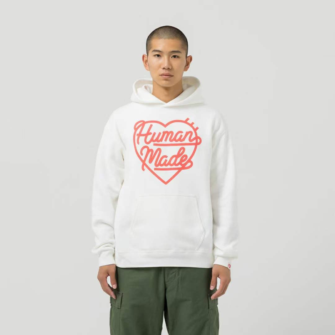 Human made logo 印花hoodies