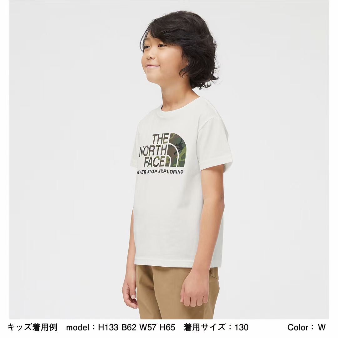 TNF 童裝 迷彩logo tee