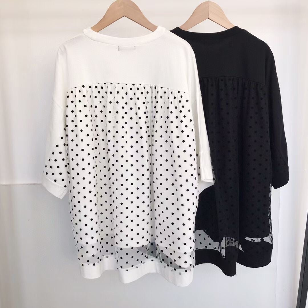 Frapbois 波點網紗tee