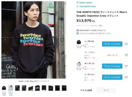 The north face colorful 衛衣