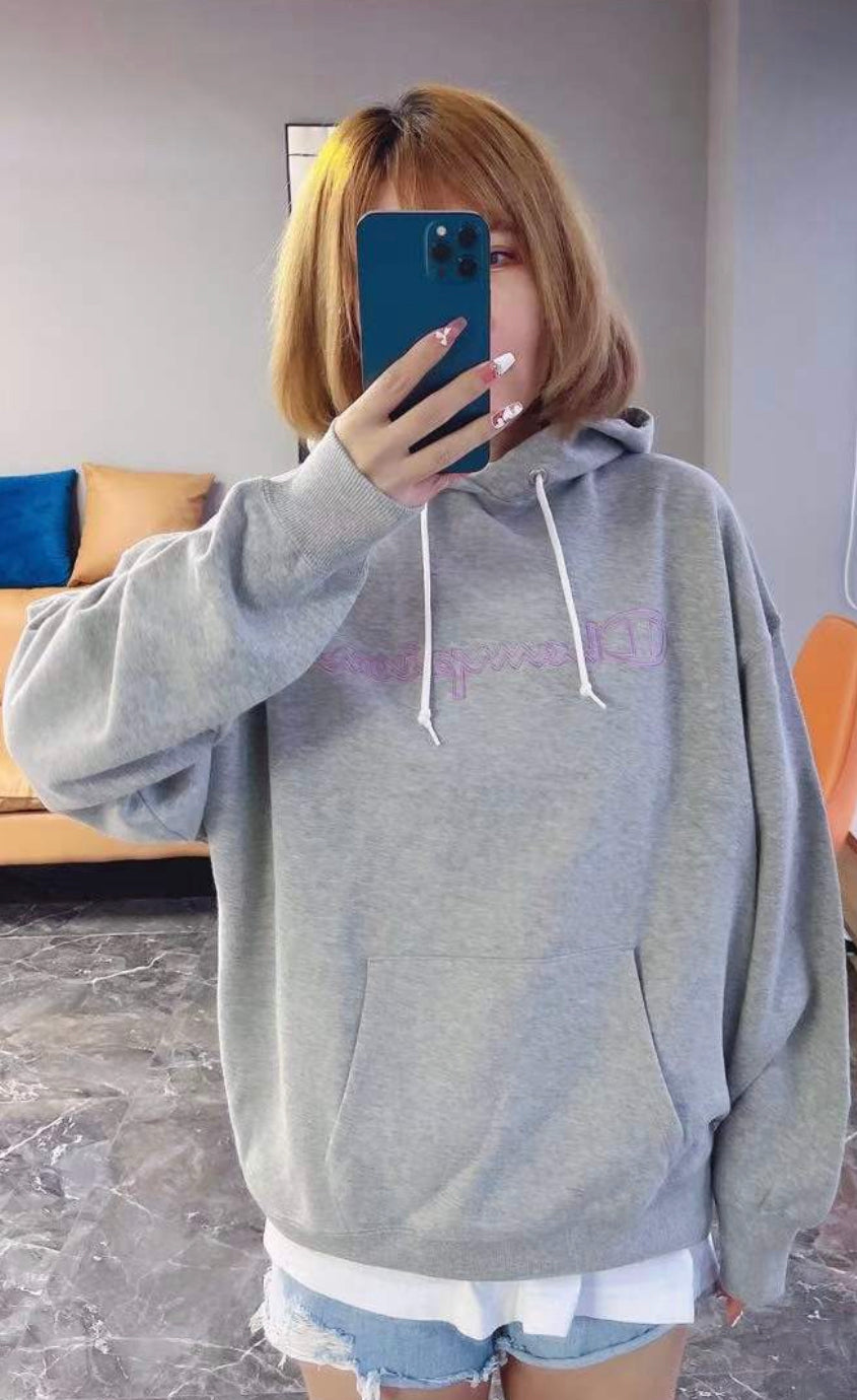 Champion彩色刺繡hoodies