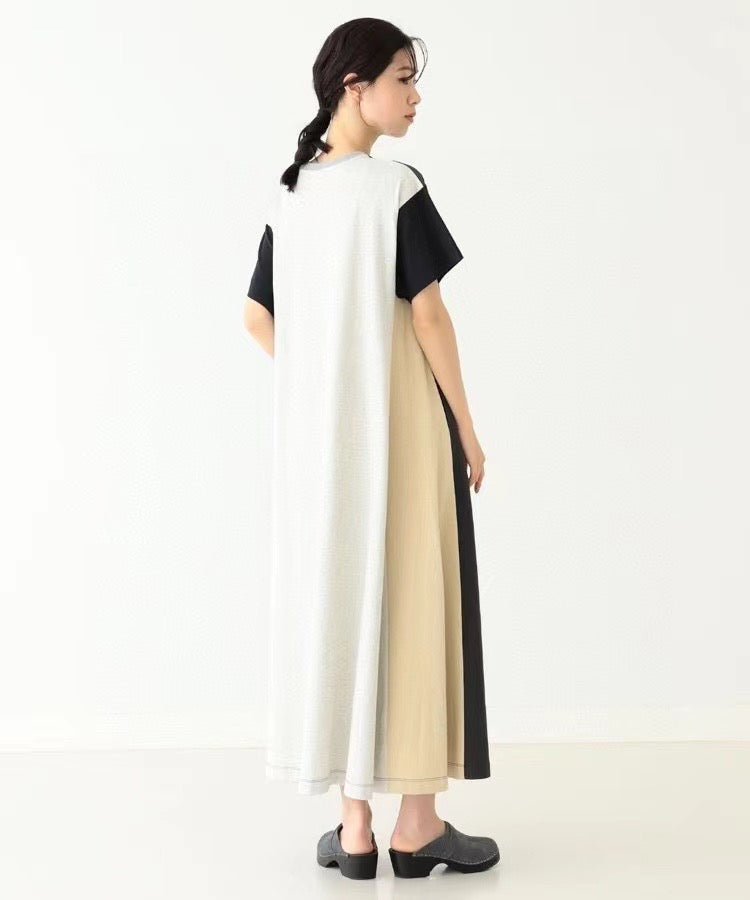 Beams 撞色長裙