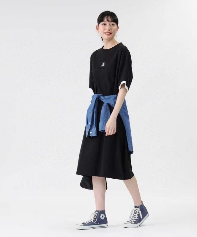 Kangol 接拼印花one piece