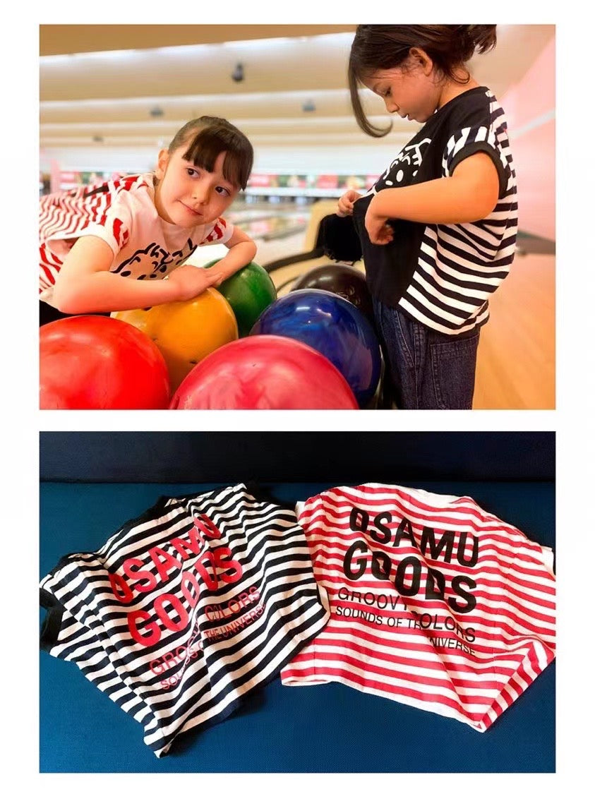 Osamu goods 間條 tee 親子裝