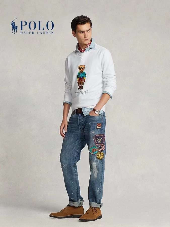 Polo bear 彩色眼鏡印花衛衣
