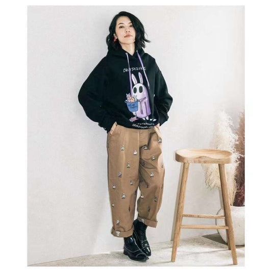 Solar party rabbit hoodies