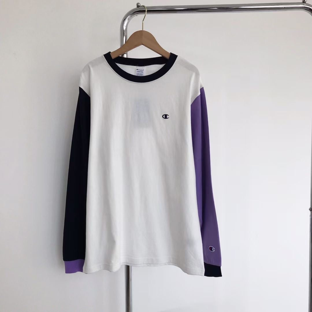 Champion 接拼 撞色tee