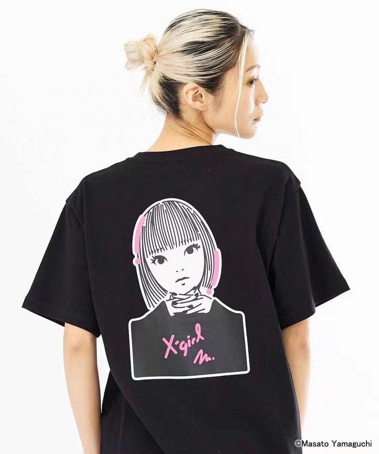 X girl 人像tee