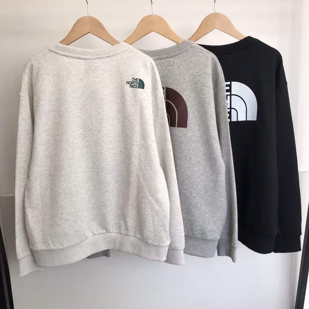 The north face 淨色印花衛衣