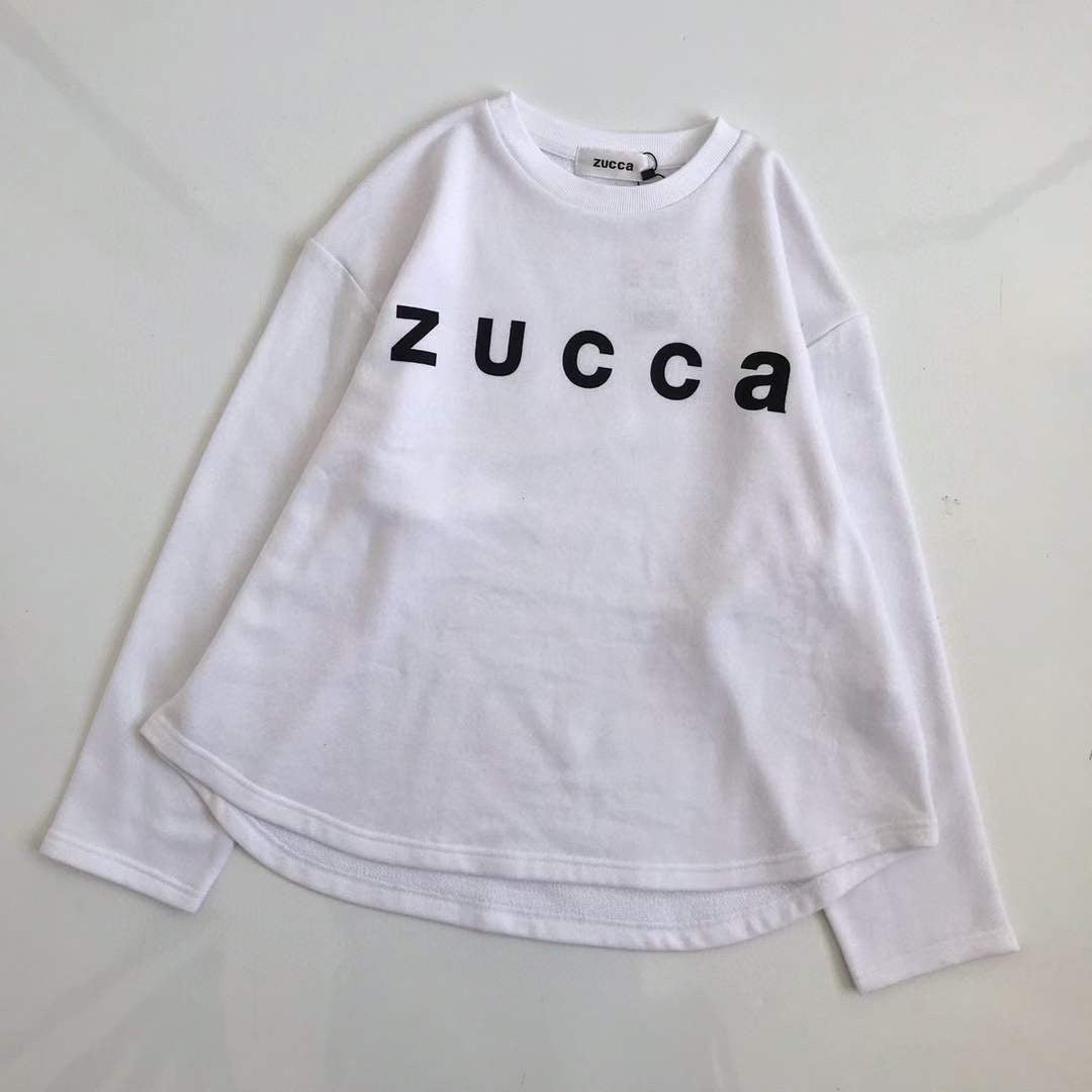 Zucca 淨色logo印花衛衣