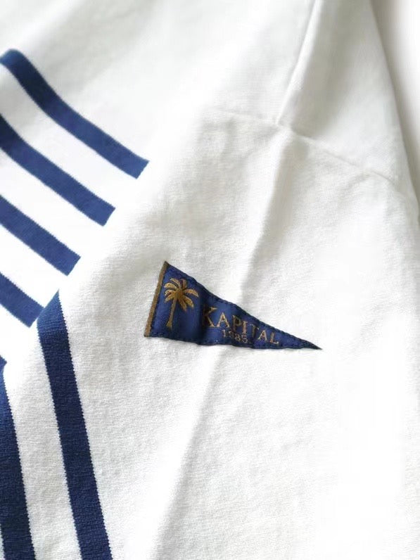 Kapital 7分間條tee