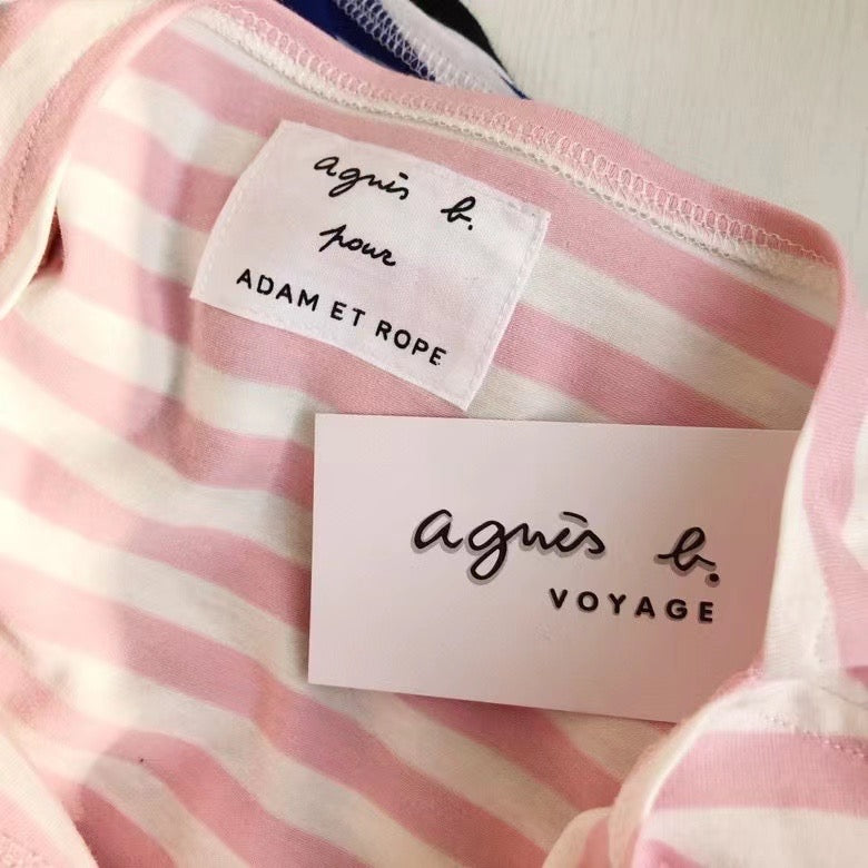Agnes b 間條tee