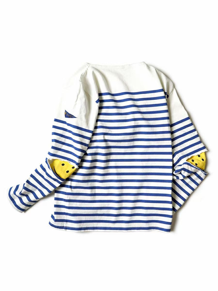 Kapital 長袖間條tee