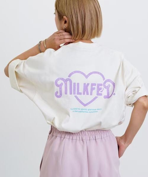 Milkfed 心心印花tee