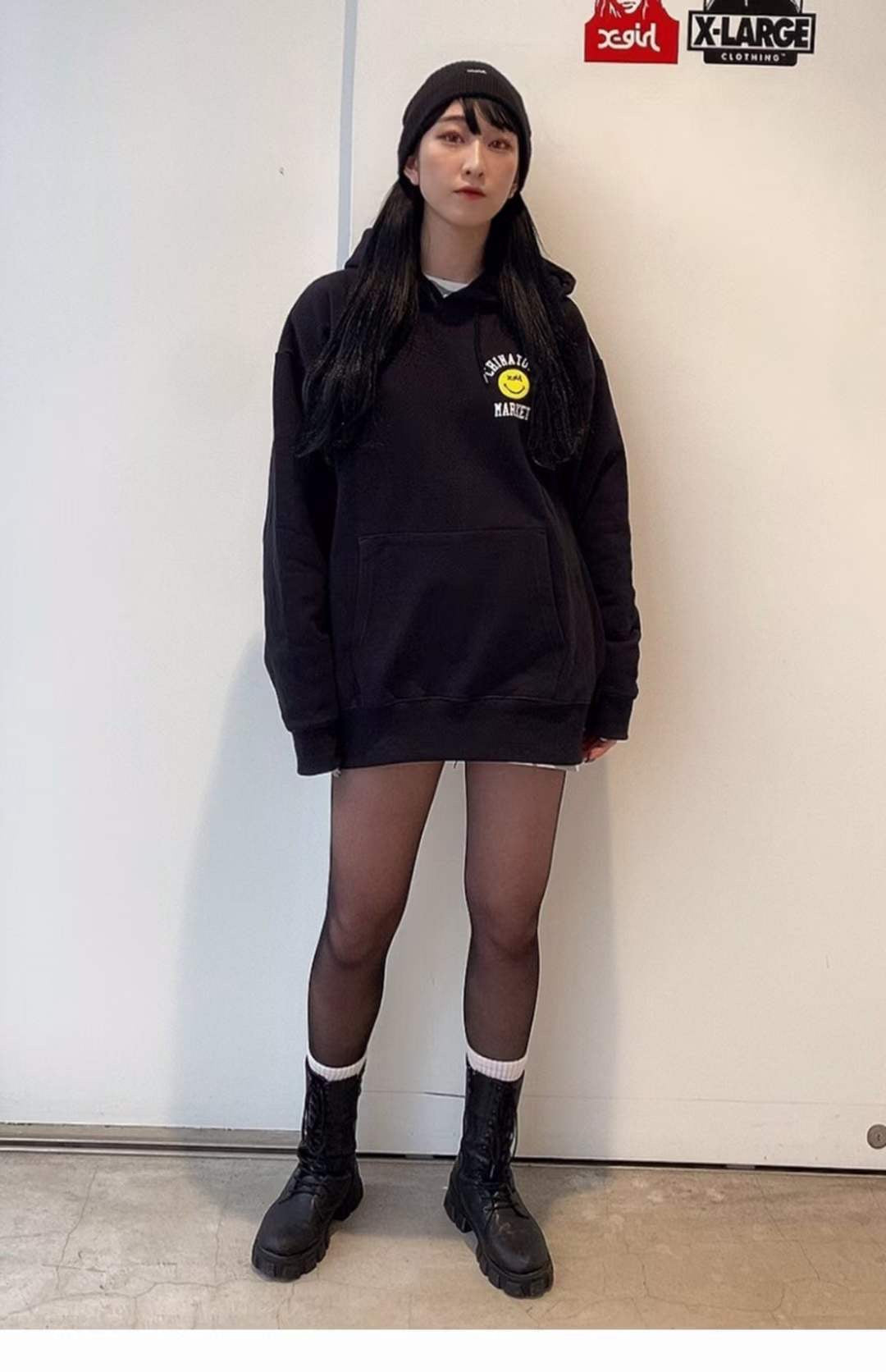 X girl smile hoodies