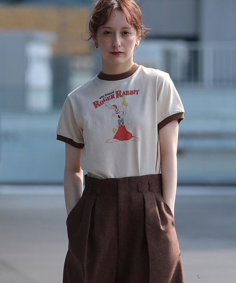Beams 卡通印花tee