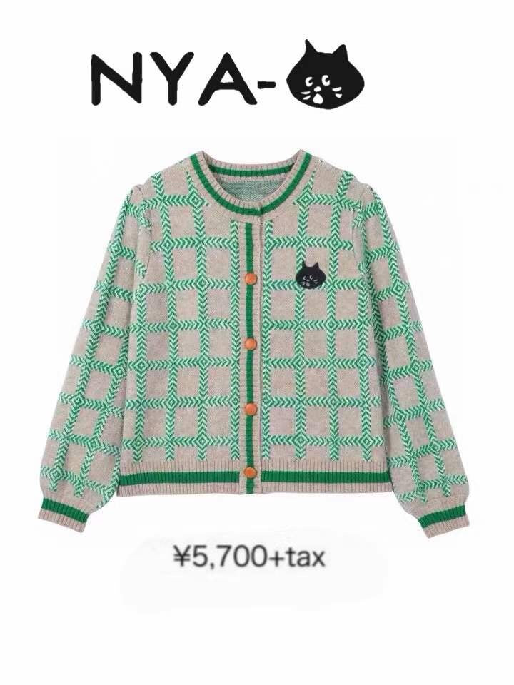 Nenet格仔cardigan
