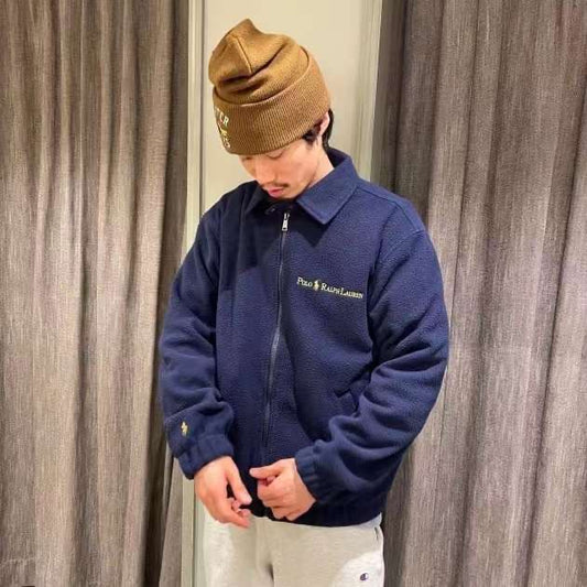 Polo金色抓絨外套