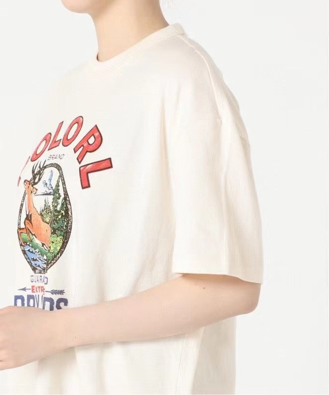 Polo復古pattern tee