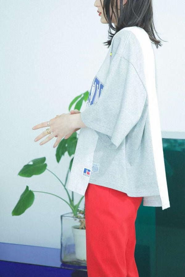 Rose Bud 接拼不規則tee