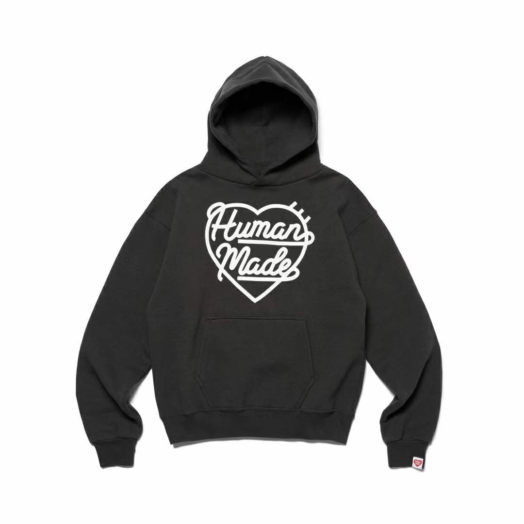 Human made logo 印花hoodies