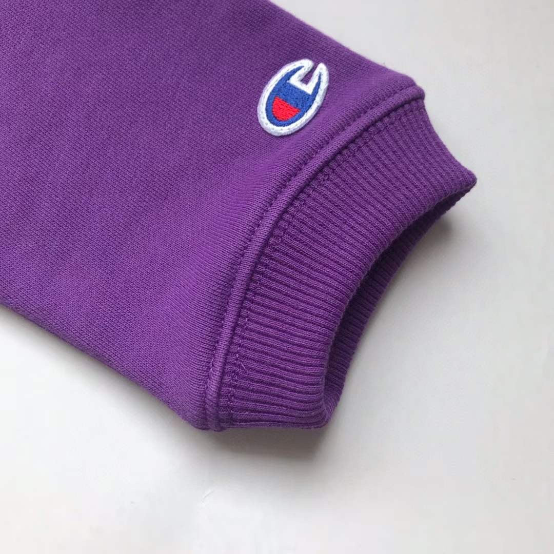 Champion 中大童 接拼袖衛衣