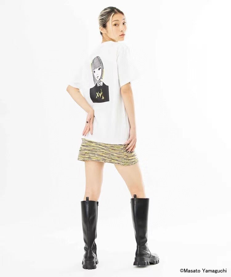 X girl 人像tee