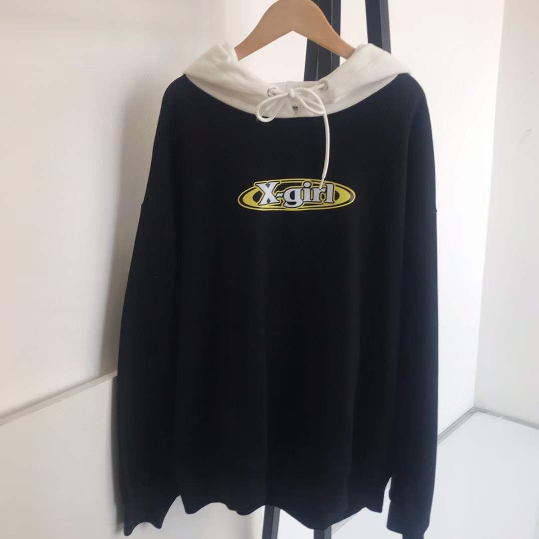 X girl接拼hoodies