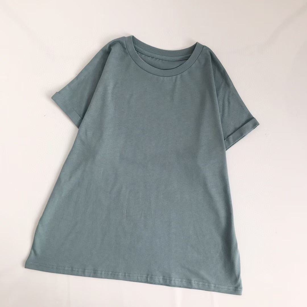日單淨色tee