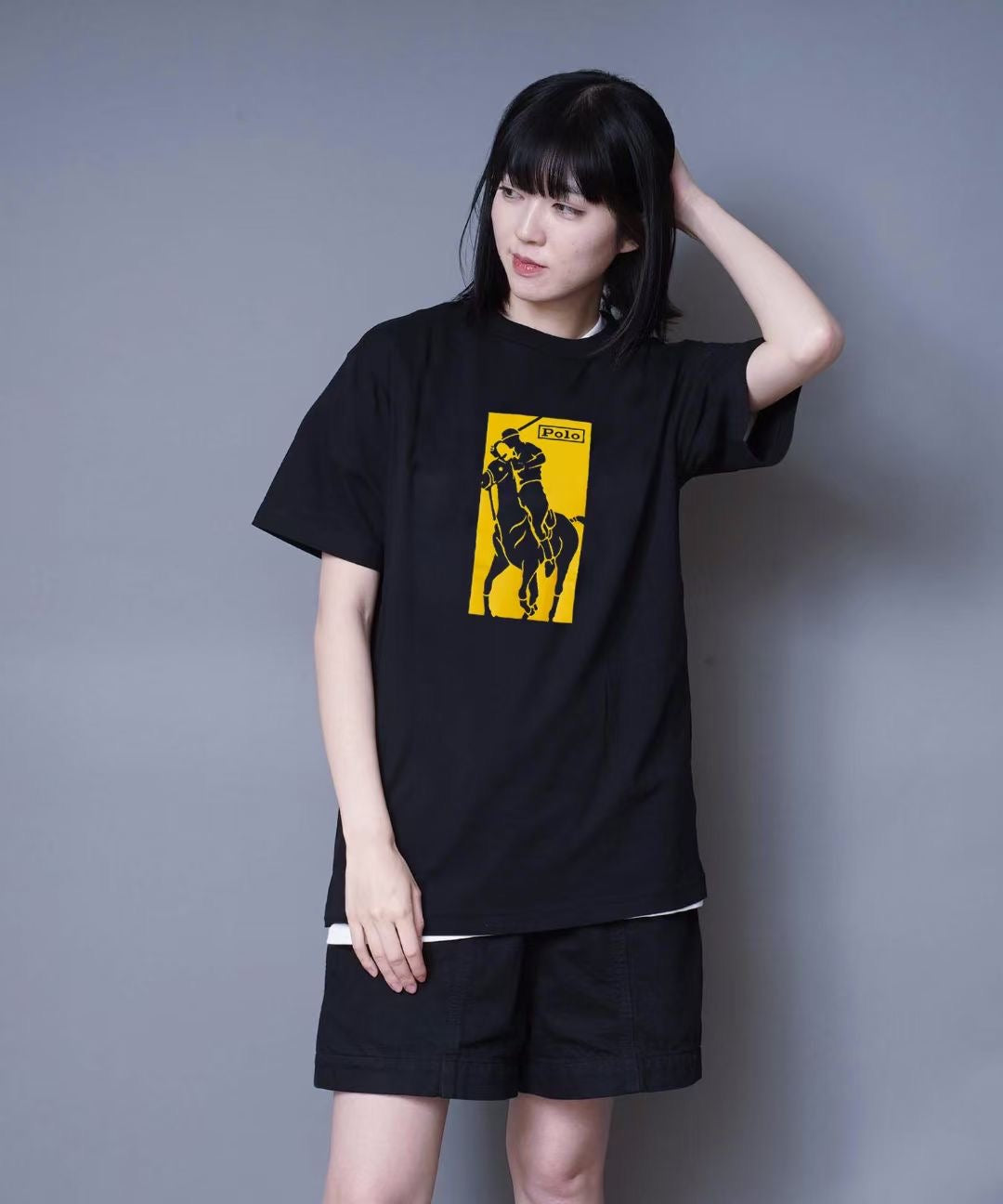 Polo pattern 印花tee