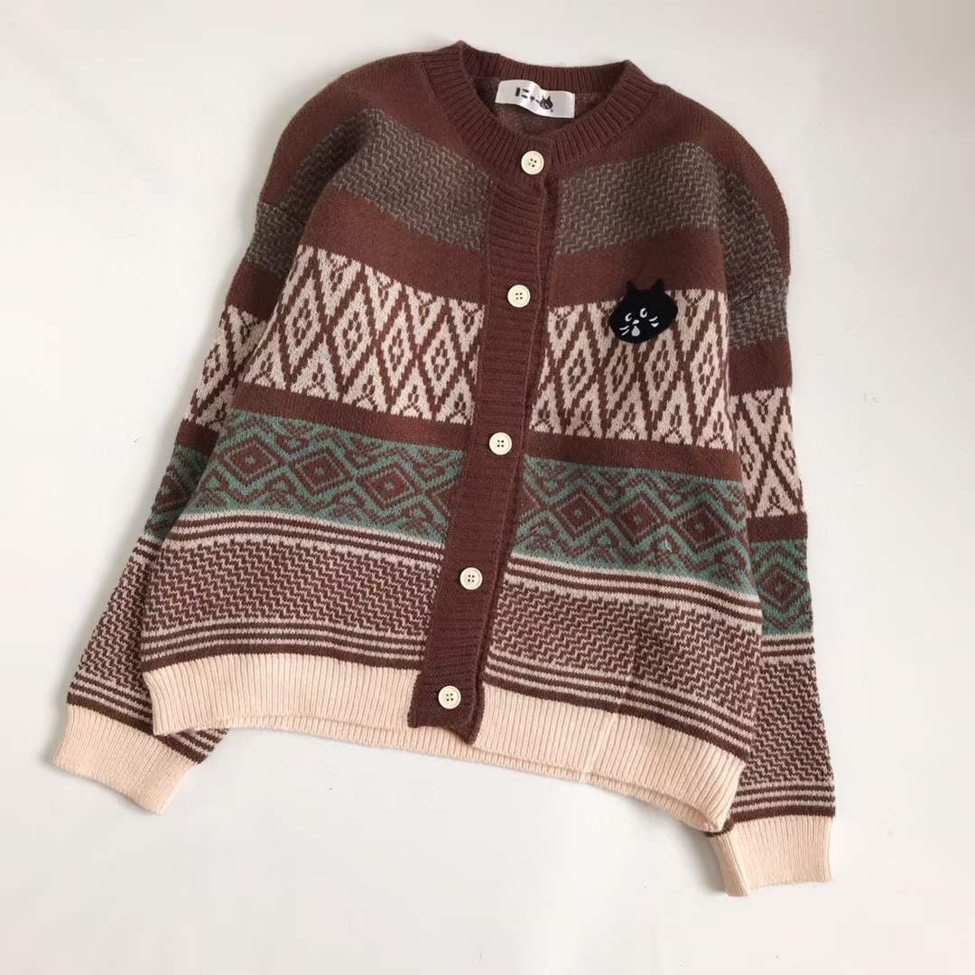 Nenet復古sweater cardigan